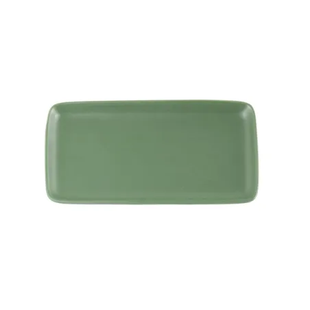 Levante, Piatto rettangolare verde oliva in porcellana - Zafferano