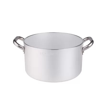 Casseruola alta in alluminio con maniglie inox cm. 28 - Agnelli