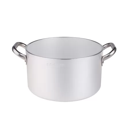 Casseruola alta in alluminio con maniglie inox cm. 36 - Agnelli