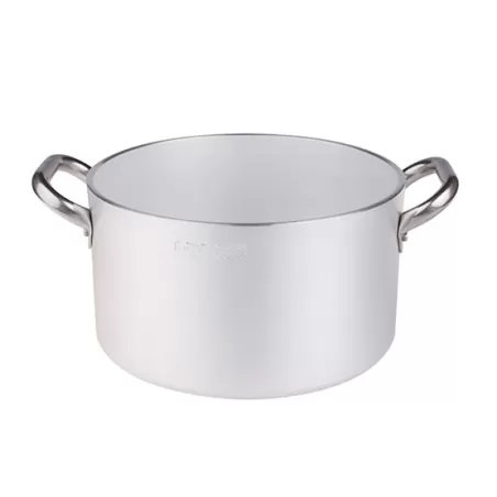 Casseruola alta in alluminio con maniglie inox cm. 45 - Agnelli
