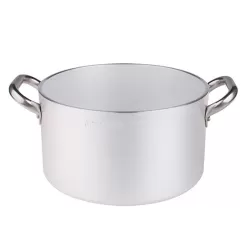 Casseruola alta in alluminio con maniglie inox cm. 55 - Agnelli