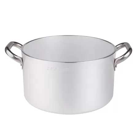 Casseruola alta in alluminio con maniglie inox cm. 55 - Agnelli