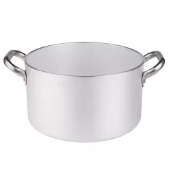 Casseruola alta in alluminio con maniglie inox cm. 60 - Agnelli