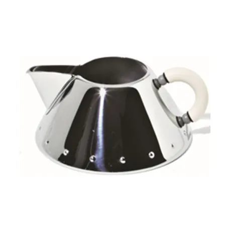 Cremiera. Cremiera in acciaio inossidabile 18/10 lucido conmanico in PA, bianco - Alessi