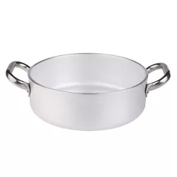 Casseruola bassa in alluminio con maniglie inox cm. 55 - Agnelli
