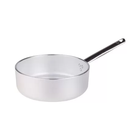 Casseruola bassa in alluminio un manico inox cm. 20 - Agnelli