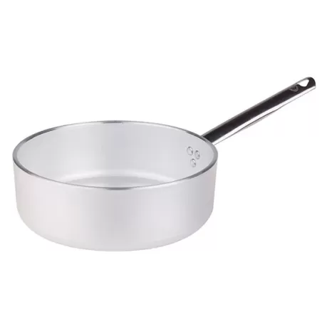 Casseruola bassa in alluminio un manico inox cm. 32 - Agnelli