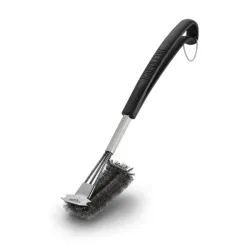 Spazzola per la pulizia della griglia con tre file in acciaio - Napoleon