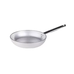 Padella bassa in alluminio un manico inox cm. 24 - Agnelli