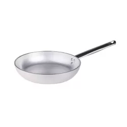 Padella bassa in alluminio un manico inox cm. 28 - Agnelli