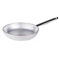 Padella bassa in alluminio un manico inox cm. 40 - Agnelli