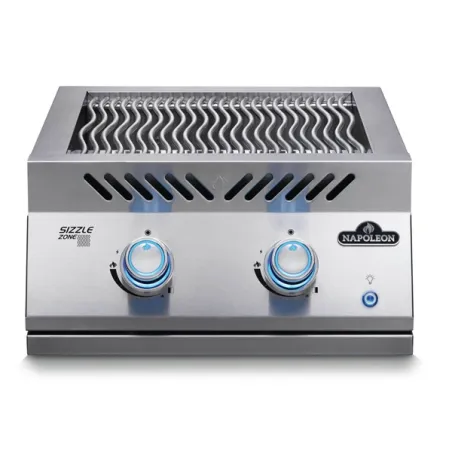 Bruciatore doppio a infrarossi serie 700 da incasso in acciaio inox - Napoleon