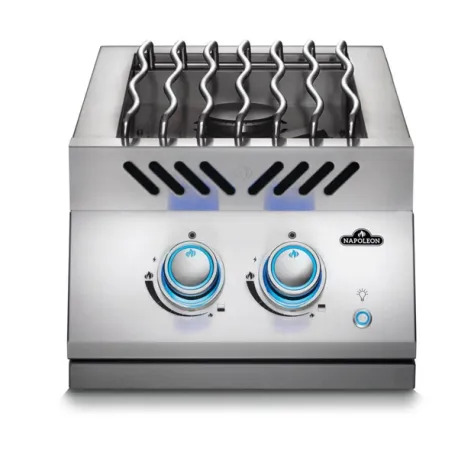 Bruciatore superiore a doppia gamma in linea serie 700 da incasso in acciaio inox - Napoleon