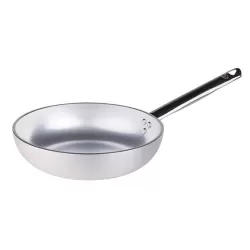 Padella alta in alluminio un manico inox cm. 40 - Agnelli