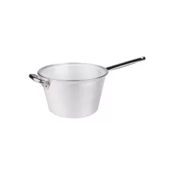 Paiolo per polenta in alluminio con manico e maniglia inox cm. 18 - Agnelli