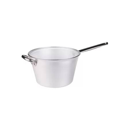 Paiolo per polenta in alluminio con manico e maniglia inox cm. 18 - Agnelli