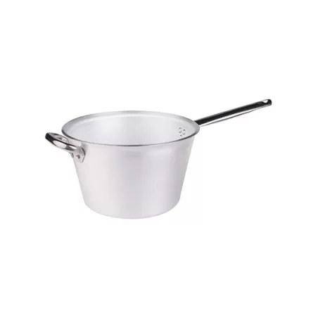 Paiolo per polenta in alluminio con manico e maniglia inox cm. 20 - Agnelli