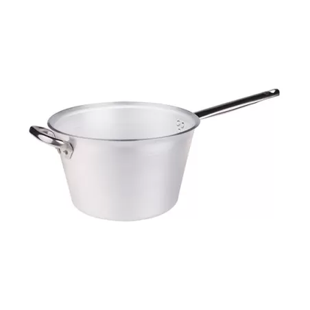 Paiolo per polenta in alluminio con manico e maniglia inox cm. 24 - Agnelli