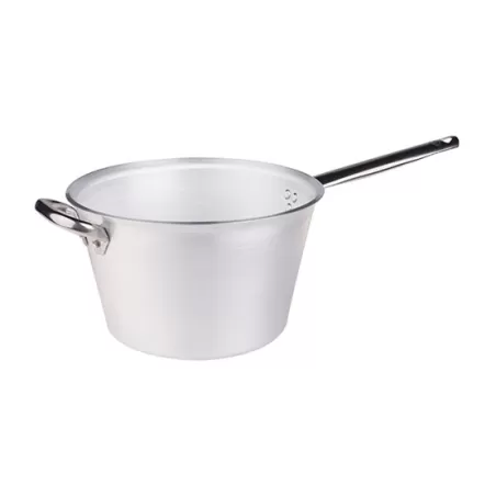 Paiolo per polenta in alluminio con manico e maniglia inox cm. 26 - Agnelli