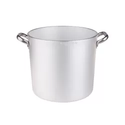 Pentola alta in alluminio con maniglie inox cm. 28 - Agnelli