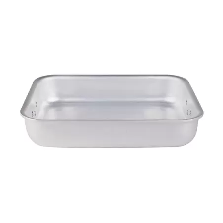 Rostiera rettangolare in alluminio con maniglie snodate cm. 45x30 - Agnelli
