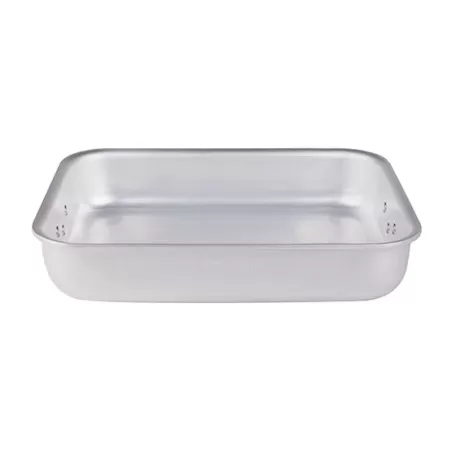 Rostiera rettangolare in alluminio con maniglie snodate cm. 50x33 - Agnelli