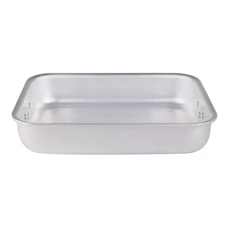 Rostiera rettangolare in alluminio con maniglie snodate cm. 55x36 - Agnelli