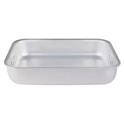 Rostiera rettangolare in alluminio con maniglie snodate cm. 60x40 - Agnelli