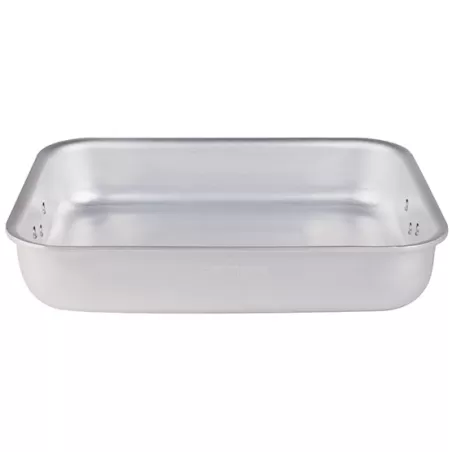 Rostiera rettangolare in alluminio con maniglie snodate cm. 65x43 - Agnelli