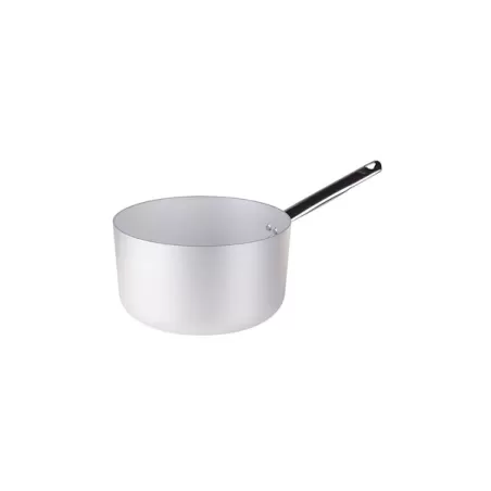 Casseruola alta in alluminio un manico inox cm. 14 - Agnelli