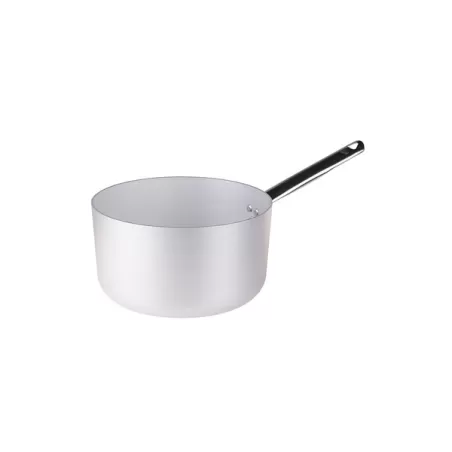 Casseruola alta in alluminio un manico inox cm. 18 - Agnelli