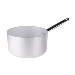 Casseruola alta in alluminio un manico inox cm. 30 - Agnelli