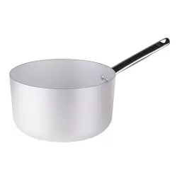 Casseruola alta in alluminio un manico inox cm. 34 - Agnelli