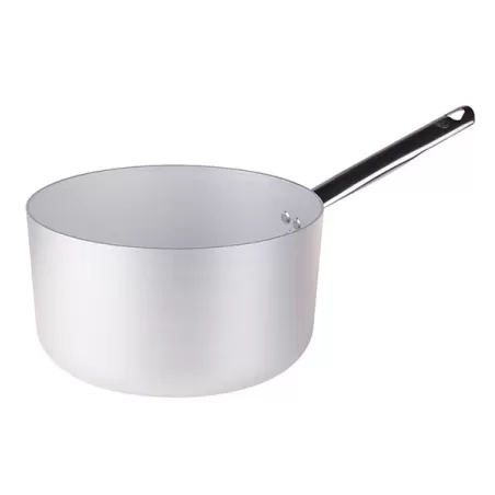 Casseruola alta in alluminio un manico inox cm. 34 - Agnelli