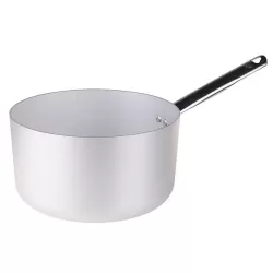 Casseruola alta in alluminio un manico inox cm. 36 - Agnelli