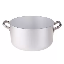 Casseruola alta in alluminio con maniglie inox cm. 45 - Agnelli