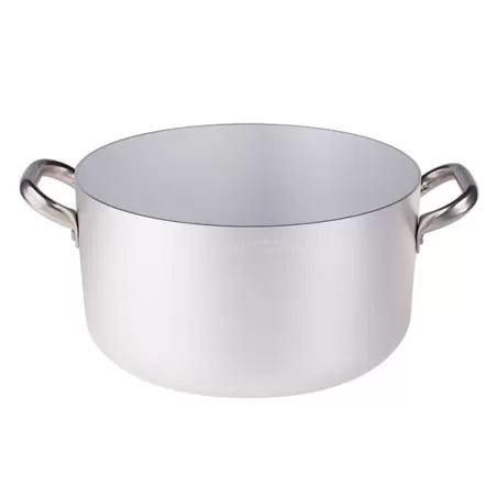 Casseruola alta in alluminio con maniglie inox cm. 45 - Agnelli