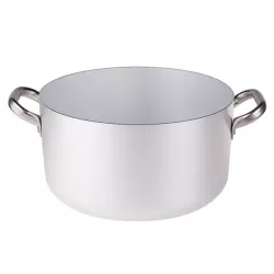 Casseruola alta in alluminio con maniglie inox cm. 50 - Agnelli