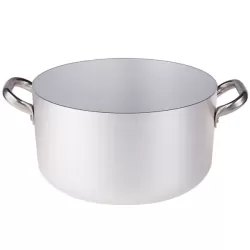 Casseruola alta in alluminio con maniglie inox cm. 60 - Agnelli