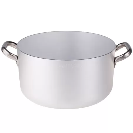 Casseruola alta in alluminio con maniglie inox cm. 60 - Agnelli