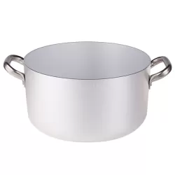 Casseruola alta in alluminio con maniglie inox cm. 55 - Agnelli
