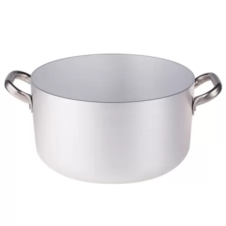 Casseruola alta in alluminio con maniglie inox cm. 55 - Agnelli