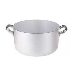 Casseruola alta in alluminio con maniglie inox cm. 34 - Agnelli