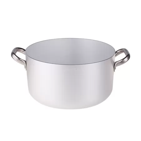 Casseruola alta in alluminio con maniglie inox cm. 34 - Agnelli