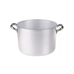 Casseruola altissima in alluminio con maniglie inox cm. 20 - Agnelli