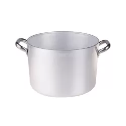 Casseruola altissima in alluminio con maniglie inox cm. 24 - Agnelli