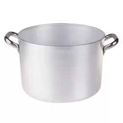 Casseruola altissima in alluminio con maniglie inox cm. 42 - Agnelli