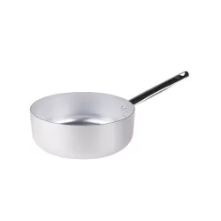 Casseruola bassa in alluminio un manico inox cm. 20 - Agnelli