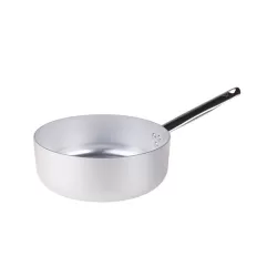 Casseruola bassa in alluminio un manico inox cm. 22 - Agnelli