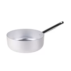 Casseruola bassa in alluminio un manico inox cm. 26 - Agnelli